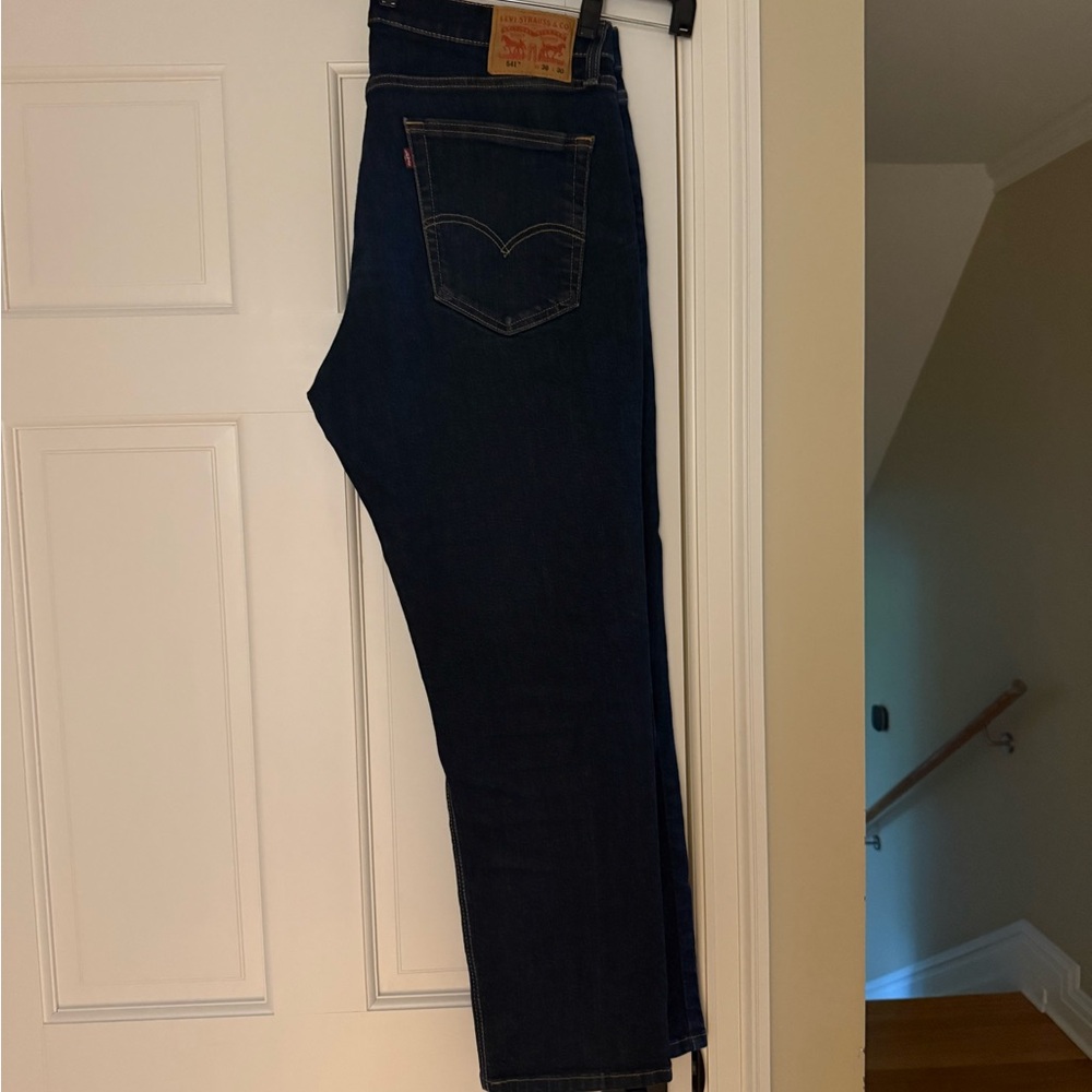 Levi's Blue Straight-Leg Jeans Classic Style